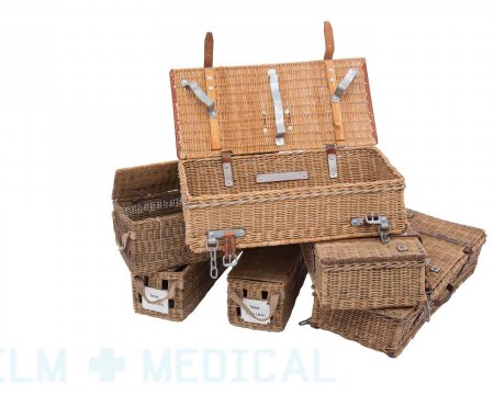 Period dressing cases wicker 